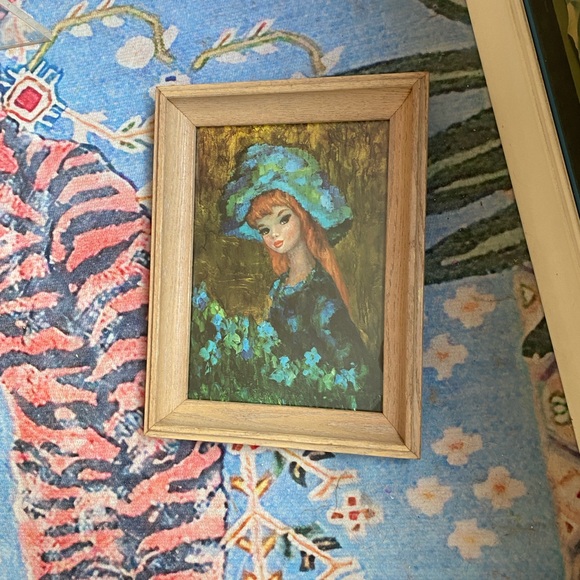 1960s MCM Print of a Girl - Picture 4 of 9